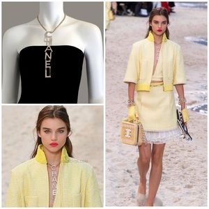 🌸🌺 May Sale 🌺🌸 Authentic CHANEL Runway Letters Drop Necklace